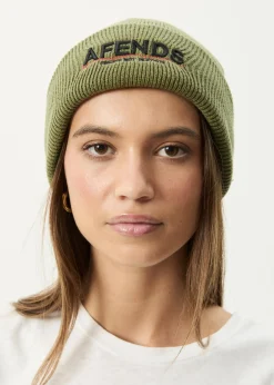 Accessories|Accessories<Afends Wired  - Beanie Oil Green