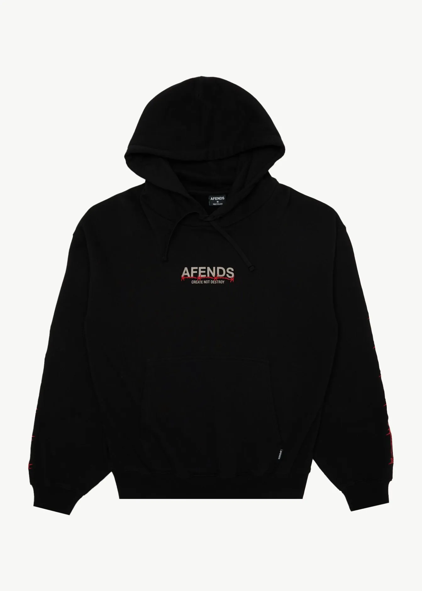 Sweaters & Hoodies<Afends Wired - Boxy Hoodie Black