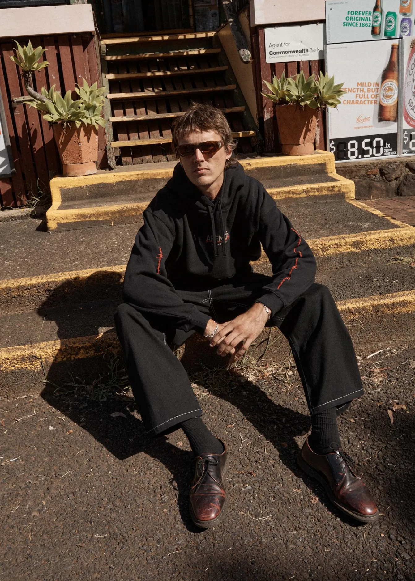 Sweaters & Hoodies<Afends Wired - Boxy Hoodie Black