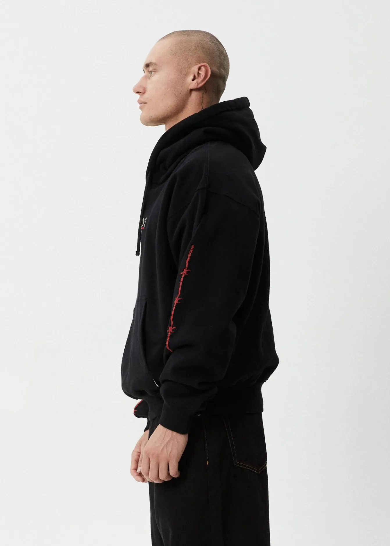 Sweaters & Hoodies<Afends Wired - Boxy Hoodie Black