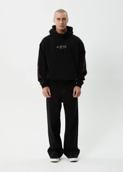 Sweaters & Hoodies<Afends Wired - Boxy Hoodie Black