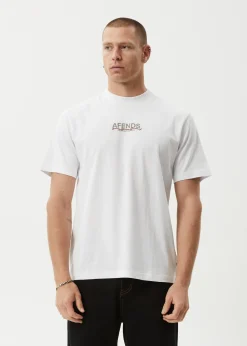 T-Shirts<Afends Wired  - Retro Tee White