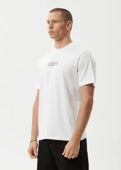 T-Shirts<Afends Wired  - Retro Tee White
