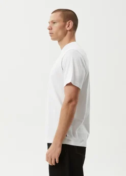 T-Shirts<Afends Wired  - Retro Tee White