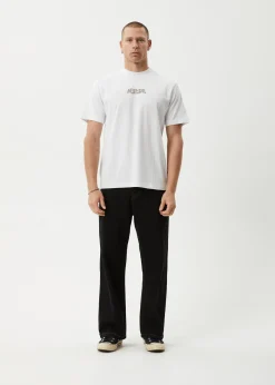 T-Shirts<Afends Wired  - Retro Tee White