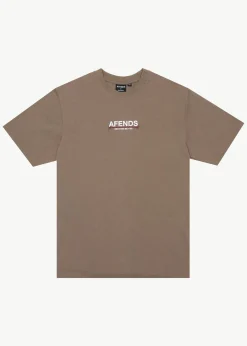 T-Shirts<Afends Wired  - Retro Tee Fossil