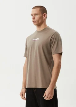 T-Shirts<Afends Wired  - Retro Tee Fossil