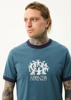 T-Shirts<Afends Witchcraft  - Ringer Tee Fuel