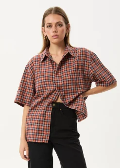 Shirts|Tees & Shirts<Afends Wrecked  - Short Sleeve Shirt Terra