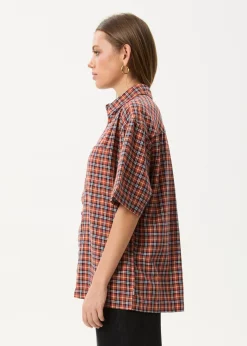 Shirts|Tees & Shirts<Afends Wrecked  - Short Sleeve Shirt Terra