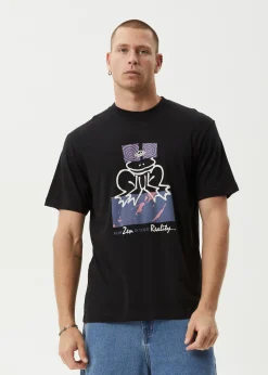 T-Shirts<Afends Zen Feeling  - Retro Tee Black